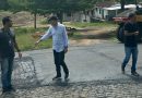 Prefeito Marcos Medrado acompanha obras de pavimentação em Serra Grande