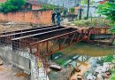 Concretagem marca avanço na construção da ponte sobre o canal Estância Azul
